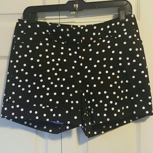 WHBM Black Polka Dot Shorts 6